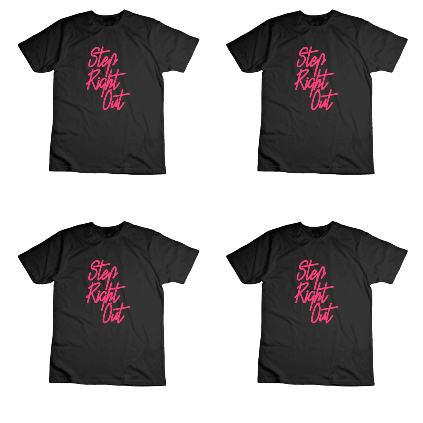 STEP RIGHT OUT TEE [black]